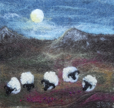 Grazing by Moonlight - SOLD
